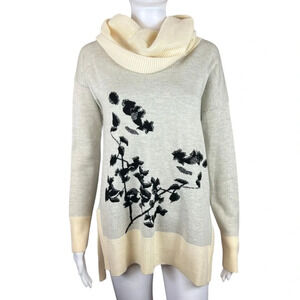 Diane Von Furstenberg Ahiga Shadow Branches Cowl-Neck Sweater